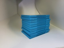 Wholesale lot of 10 NEW Blue Nintendo OEM Wii U Game cases W/blemishes 42N