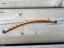 VINTAGE BIKE BICYCLE FRAME PUMP HOSE FLOOR PUMP NOS NEW SCHRAEDER NOS RED YELLOW