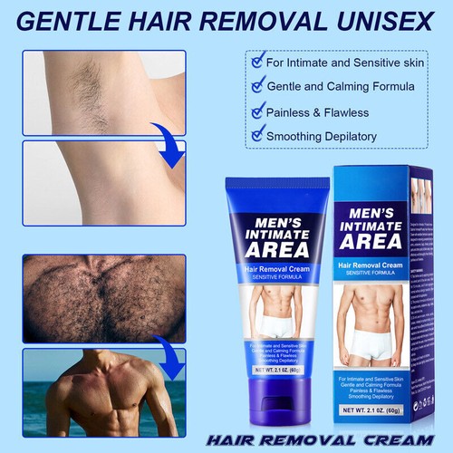 Pubic Hair Removal Cream for Men Intimate Private Part Painless Depilatory - - Picture 9 of 20