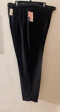 Vintaged Requirements 1988 Made in USA Womens Dress Pants Black Pleat Size 22-36