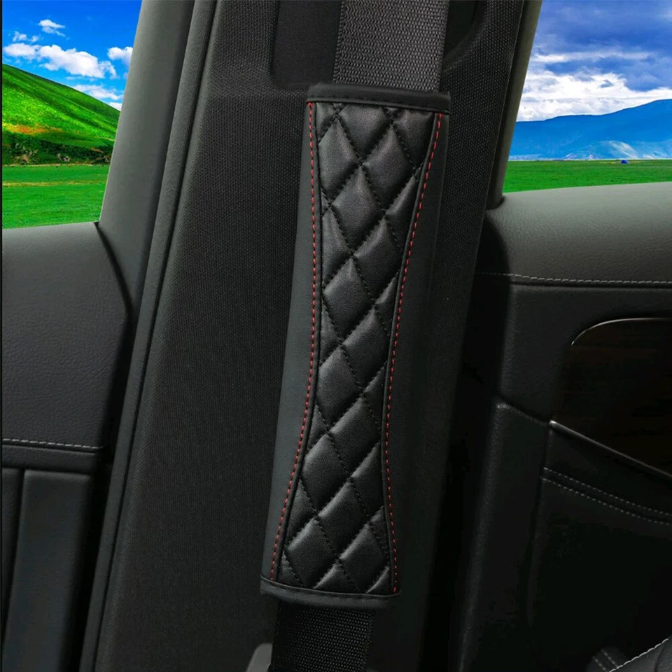 Искусственная овчина автомобильный ремень безопасности наплечный чехол анти затягивания удобный ремень подушечка - Изображение 3 из 4