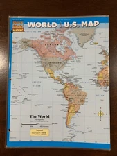 Barcharts World U.S. Map Quick Study Guide