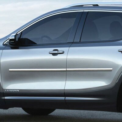 For: GMC Terrain 2018-2024 Chrome Body Side Moldings #CBM-332-333-342-343