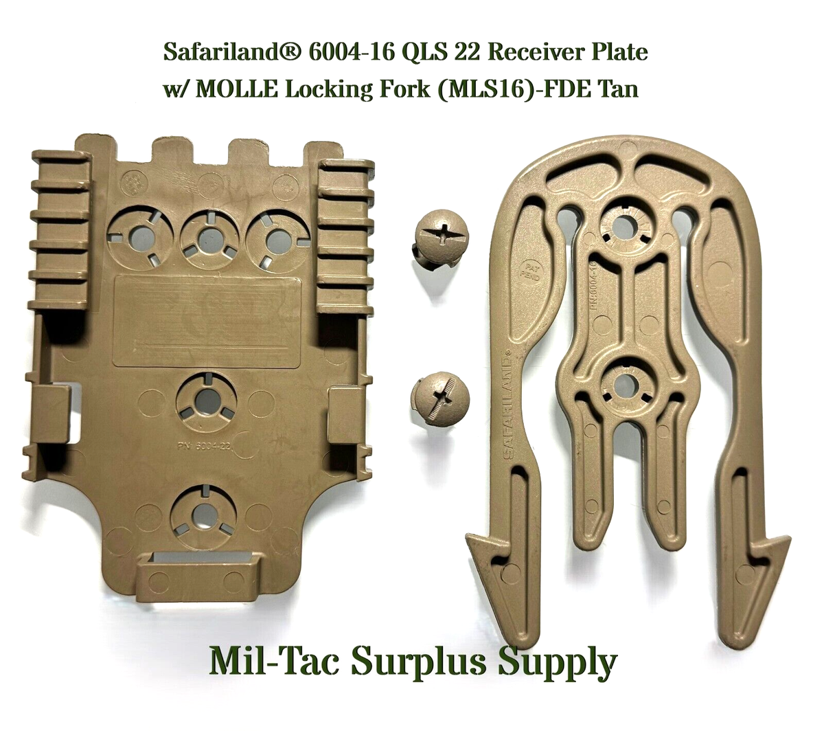 Safariland® AMTH-KIT2 QLS 22 Receiver Plate w/MOLLE Locking Fork
