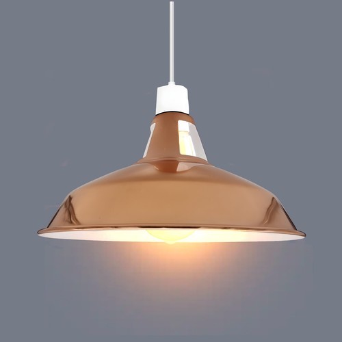 Vintage Metal Lamp Shade Ceiling Light Shades Retro Lampshade Easy Fit Pendant - Picture 41 of 74