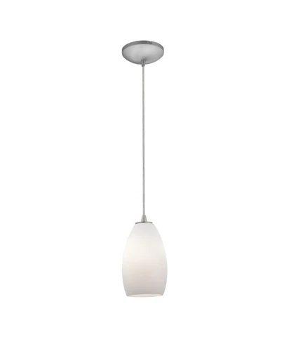 Access Lighting 28012-3C-BS/OPL  Champagne 1 Light LED Pendant, Brushed Steel - Picture 2 of 2