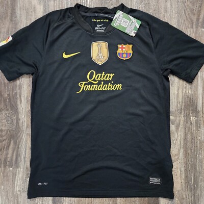2012 Nike Barcelona Away Soccer Jersey Lionel Messi Kids XL