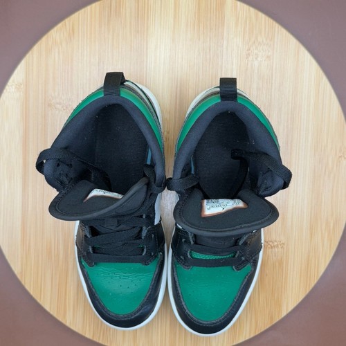Nike Air Jordan 1 Mid Pine Green (PS) Size 1Y - Picture 9 of 10