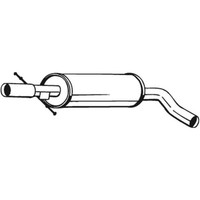 Bosal MittelschalldäMpfer SchalldäMpfer FüR Vw Golf Iv 1J1 New Beetle 9C1 1C1