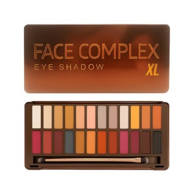 Face Complex Eye Shadow Long Coffee Xl Profi Palette 24 Töne