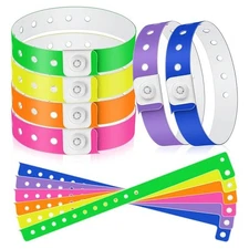 48pcs Vinyl Wristbands Plastic Event Wristbands  Wristbands for Events6947