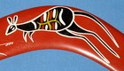 CQ3 Red Fibre Board Traditional Boomerang made by Bill Onus - Right Handed — photo 4