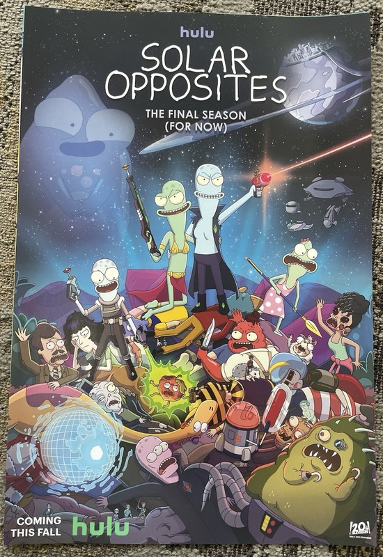 SOLAR OPPOSITES 2025 SDCC Comic-Con 12x18 Hulu POSTER