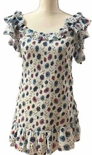 NEW Dress LoveShackFancy Mini XL Kodie Deep Cotton Candy Smocked