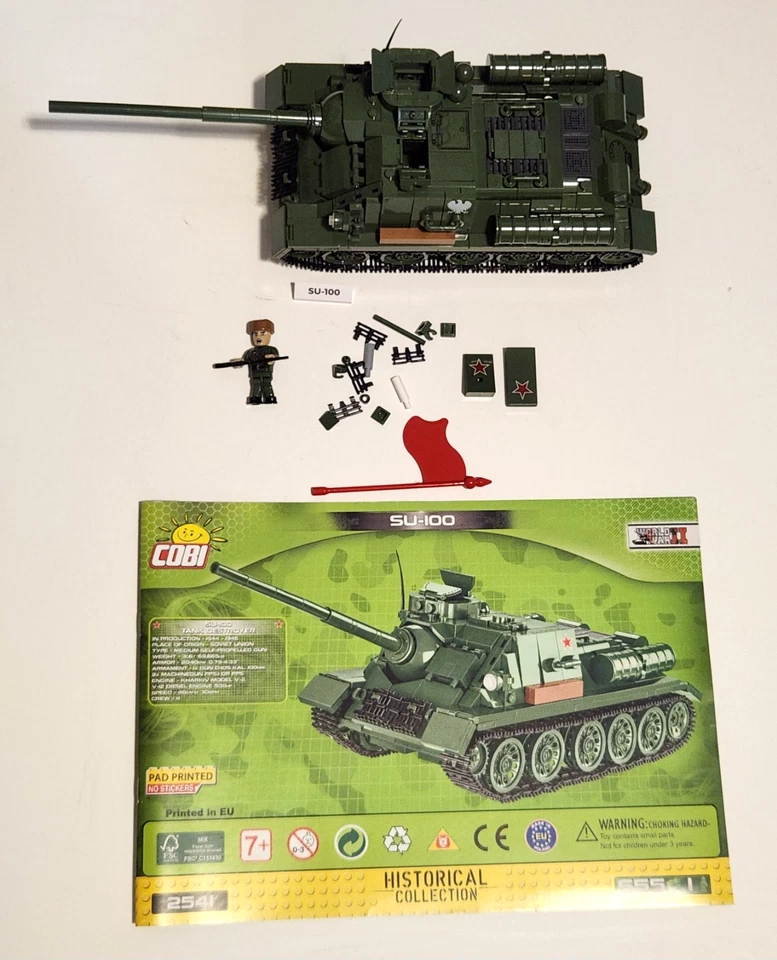 COBI 1:28 Escala SU-100 -- Con Figura, Repuestos y Manual - Juego 2541 Foto 3 de 3