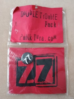 Punk 77 Patch Badge by Punk Tura Prague Dead Stock 1977 Start of Punk Vintage