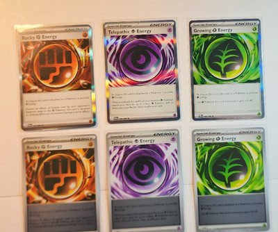 6 Pokemon Perfect Order Special Energy Set  Holo And Reverse Holo For Each ENRG