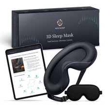 3D Sleep Mask for Men, 100 Blackout Eye Mask for Sleep, Ice Silk Adjustable ...