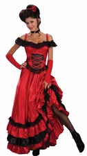 Women's Saloon Sweetie Costume Novelties Cosplay Dress Accessories