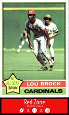 1976 Topps - #10 Lou Brock EX/EX+ HOF!