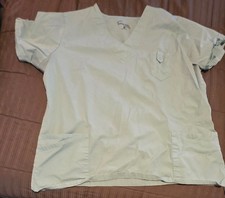 UA Butter-Soft 2XL Women's Stretch Mint Green 10 Pocket Drawstring Scrub Set