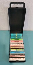 Vinatge Cassette Tape Lot Rock/Pop In Hard Storage Case 11 Total Tapes