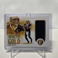2021 Panini Gold Standard - White Gold Drew Brees #WG-4 /199 (MEM)