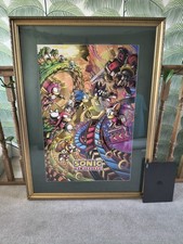 Sonic The Hedgehog GOLD FOIL Poster, DAN MUMFORD Signed Original + FREE POSTAGE