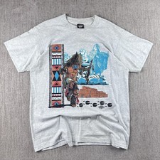 Vintage Screen Stars Native American Shirt Size Large Single Stitch USA Made