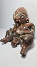 Pre-Columbian Terracota Chupicuaro Woman Childbirth Figure  800 BC- 200 BC