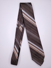 Sears Classics Collection Mens Formal Necktie 55"Lx3"W Brown Neck Tie