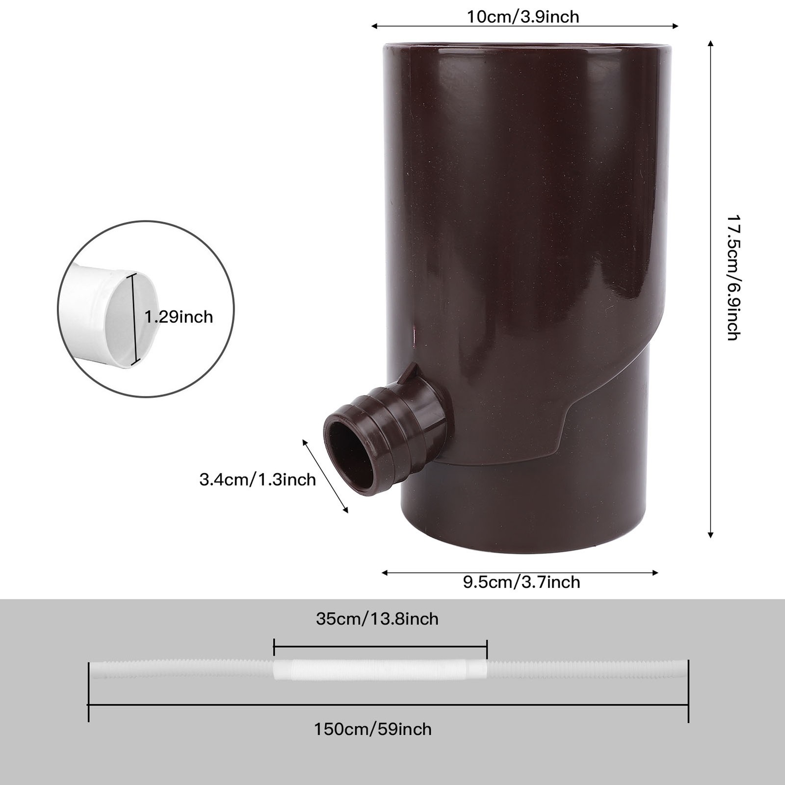 10cm Rainwater Diverter Efficient System For Irrigation Aquariums
