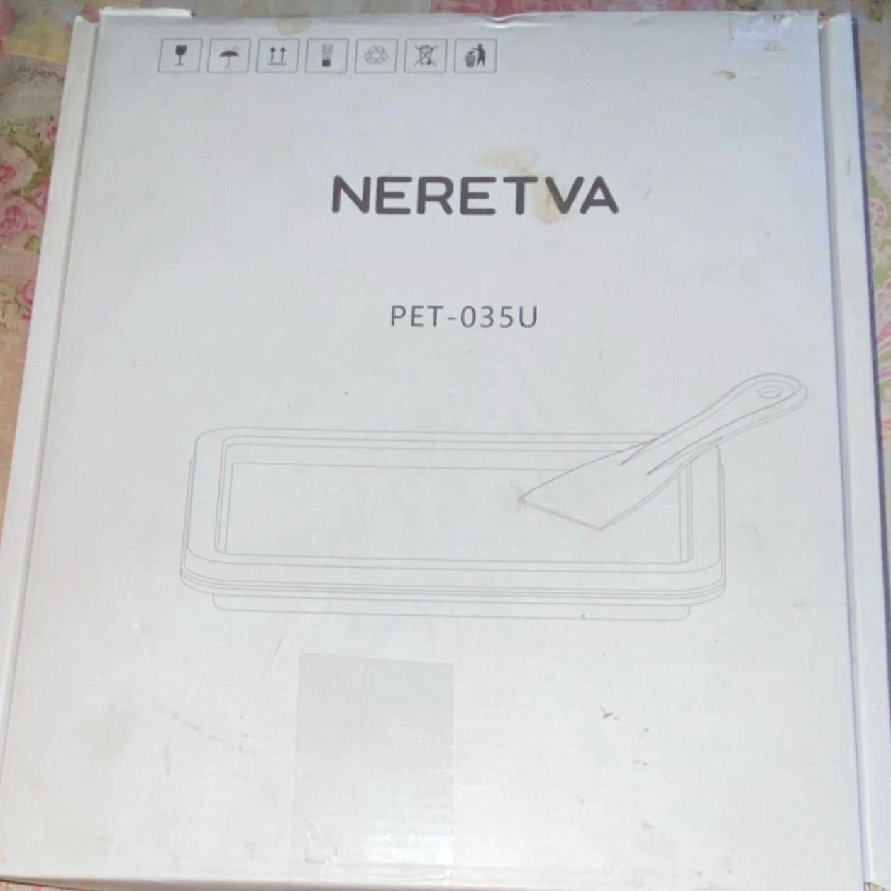 NERETVA PET-035U Freezer Bowl Ice Cream Maker with Spatula