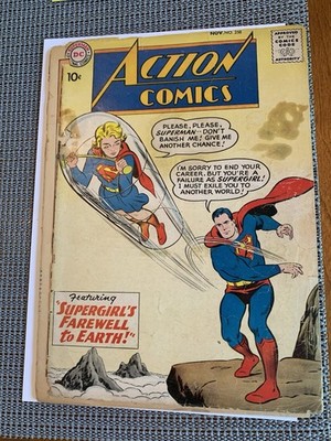Action Comics #258 Good 1959 Front Cover Detached Supergirl
