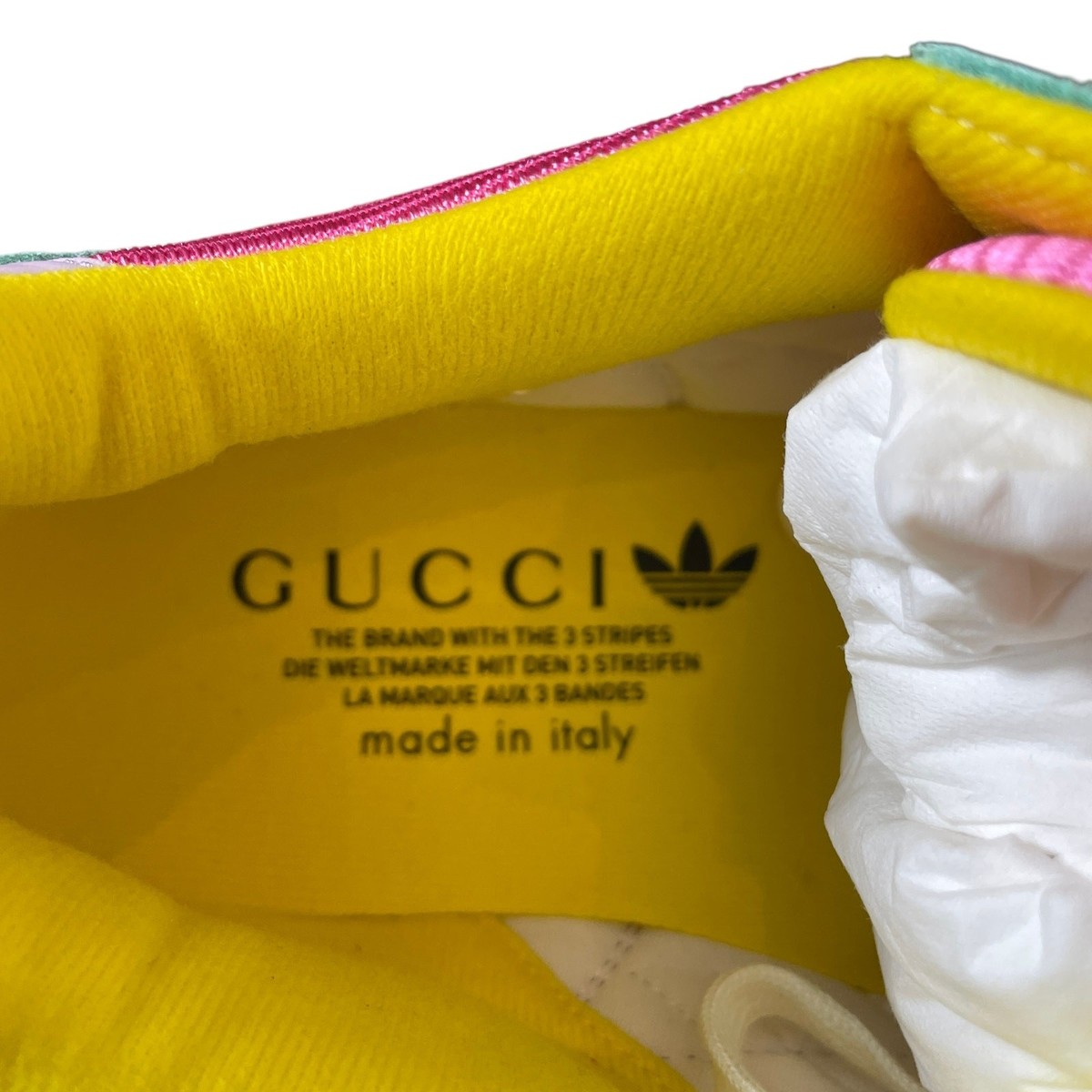 Gucci X Adidas ZX 8000 Low Top Sneakers Mens 8.5 | US 9 Pink Green