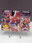 Michael Jordan Blaylock Stockton 1993 Skybox League Leader Steals Card # 289