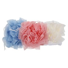 Reusable 2 in 1 Bar Soap Loofah Pouch with Drawstring for Bath and Shower