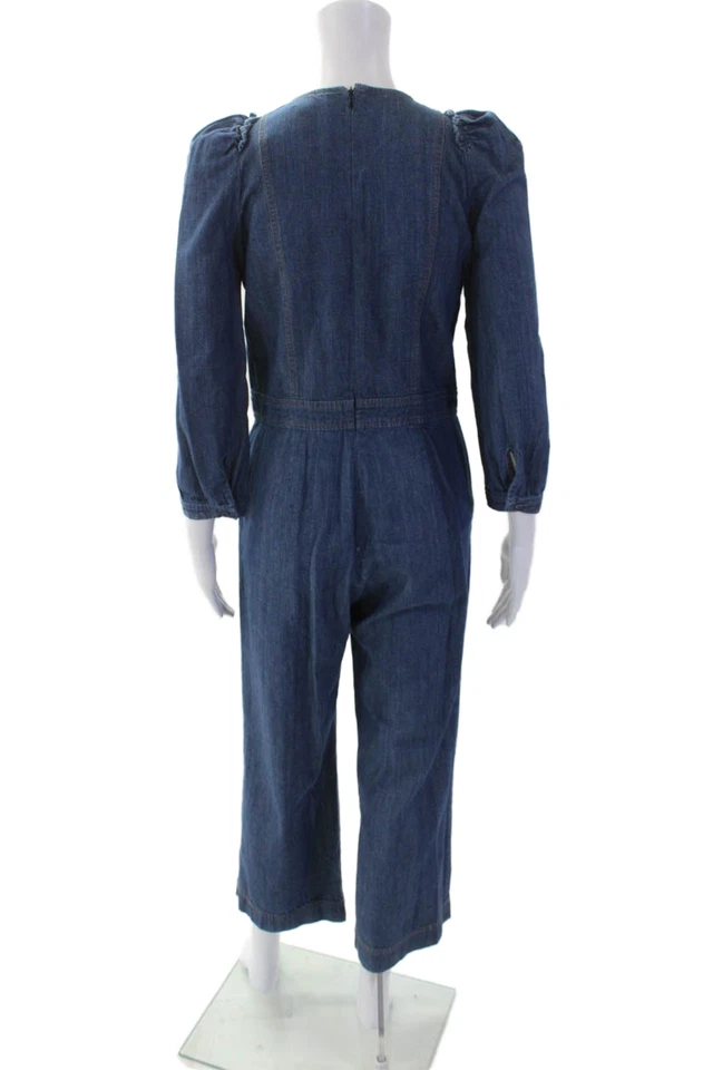 A.P.C. Mono X Goop Mujer Algodón Denim Manga Larga Azul Talla 36 Foto 3 de 4