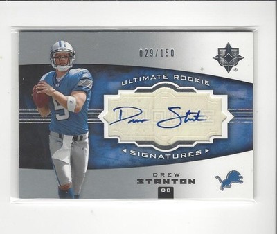 2007 Ultimate Collection #115 Drew Stanton RC AUTOGRAPH Lions /150 