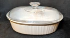 Vintage Corning Ware F-2-B Covered Casserole Dish 3 Quart w/Glass PYREX Lid USA!