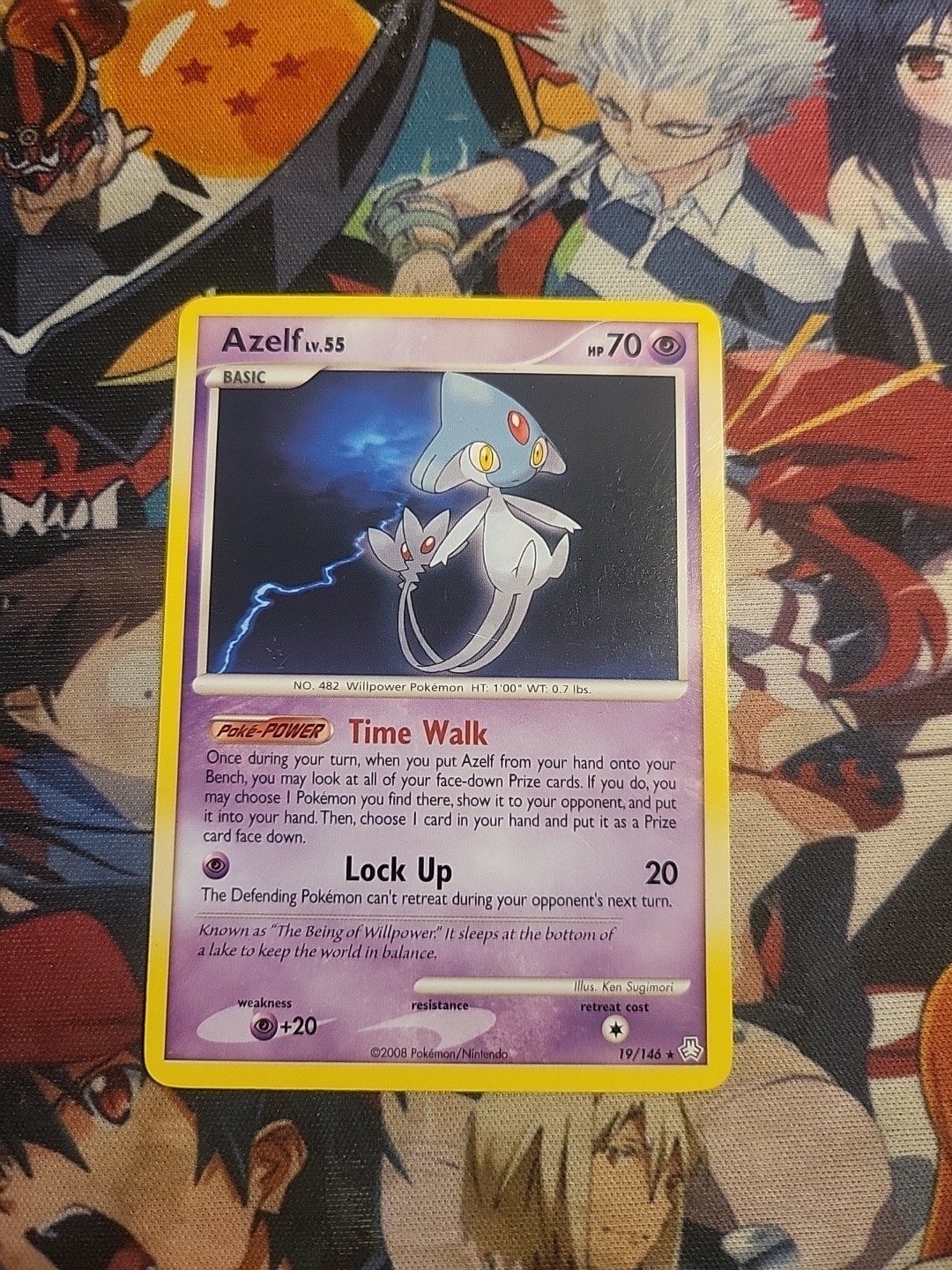 Azelf 19/146 Legends Awakened Regular Rare Pokemon Card TCG English LP Non-Holo