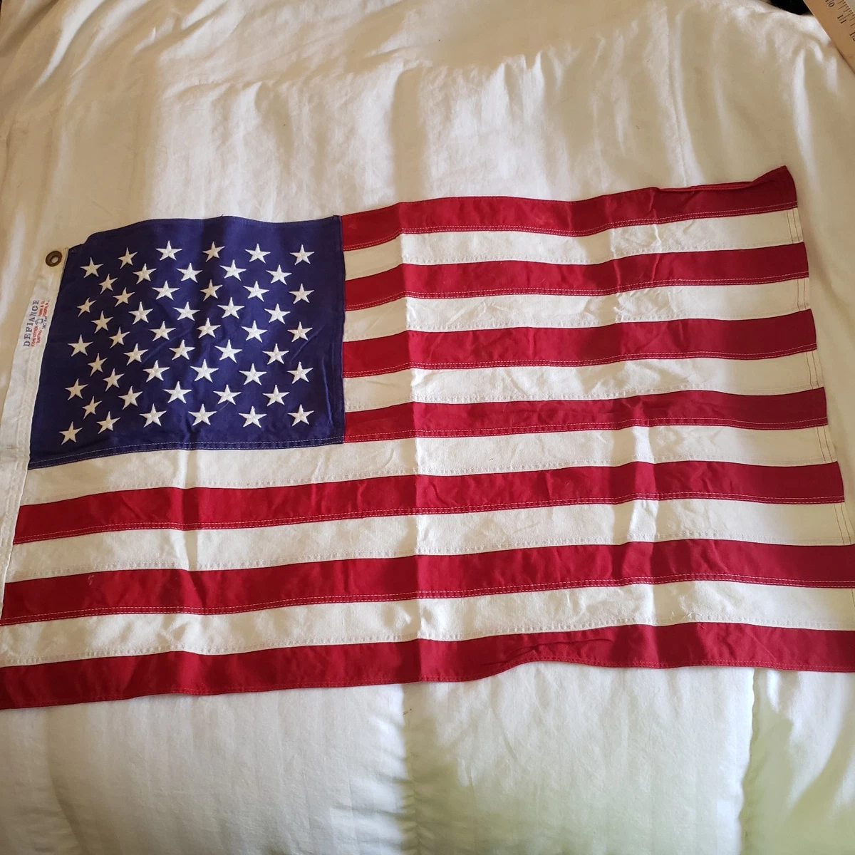 特大！BIG アメリカヴィンテージ星条旗cottonフラッグ　USAアンティーク Cotton Flag In Collectible Us Country Flags for sale | eBay