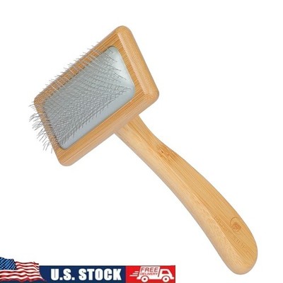 Slicker Brush Dogs & Cats Grooming Reduces Shedding Mats Tangles Safe Effective