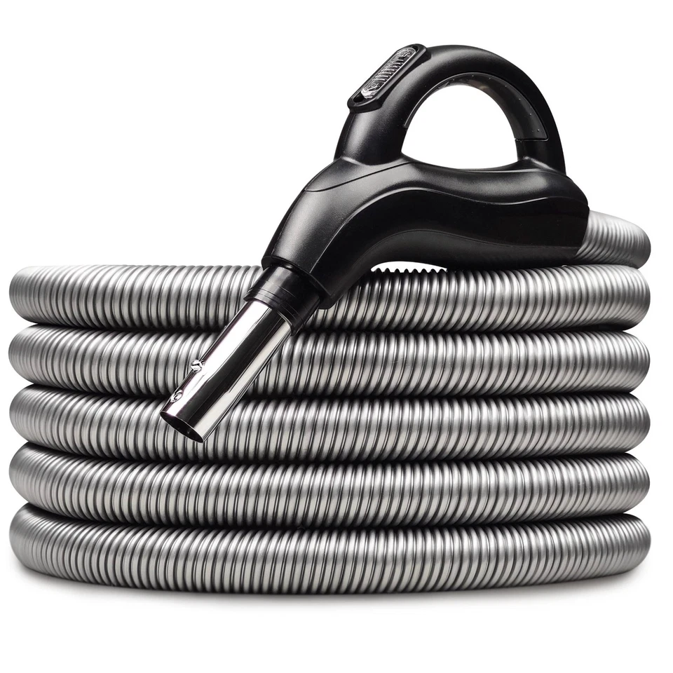 SILVER SAUGSCHLAUCHSET Ein/Aus Griff + Stecker 360° drehend ZENTRALSTAUBSAUGER - Bild 2 von 4