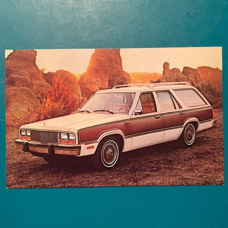 1979 Mercury Zephyr  Villager Wagon Advertising Postcard