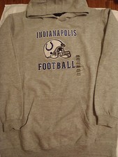 NFL Indianapolis Colts Boys Hooded Gray Sweatshirt Hoodie Choice M 5-6 or XL NWT