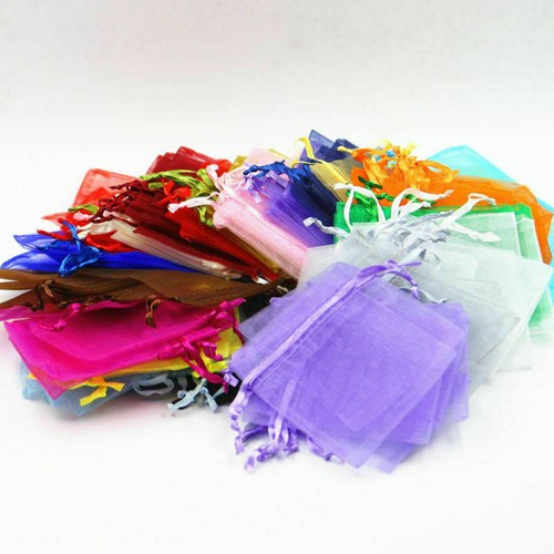 1000PCS Organza Candy Bags Wedding Party Favor Gift Jewelry Pouch Sheer Decor - Picture 175 of 252