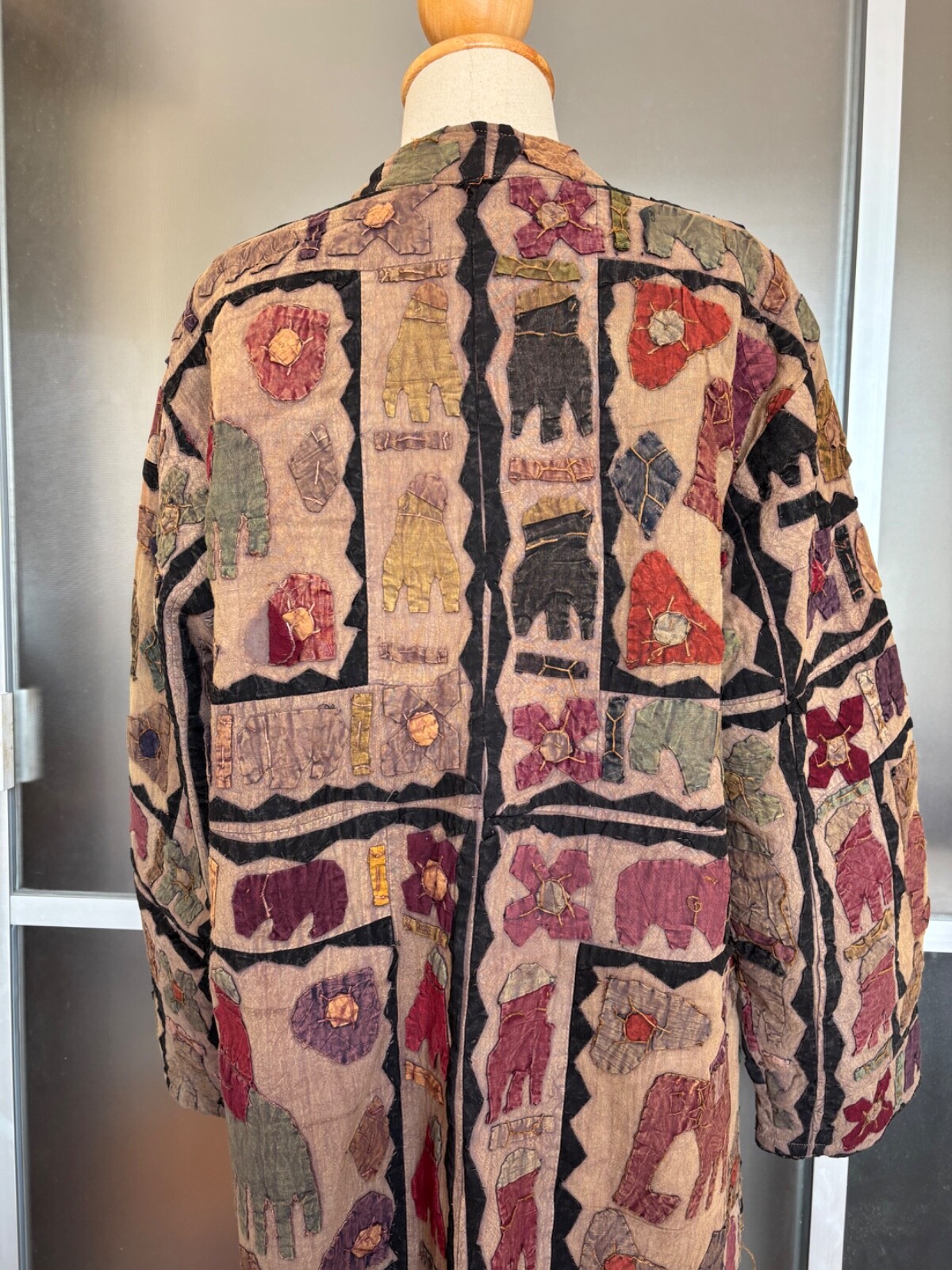 Vintage Indian Patchwork Handmade Elephant Long W… - image 14