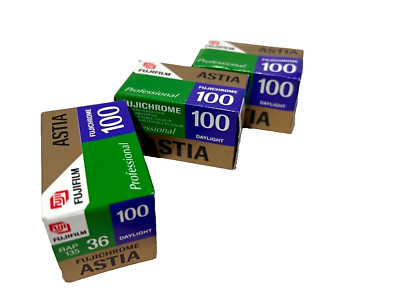 Fujichrome ASTIA x 3 - Ablaufdatum EXPIRED 07/2002 - ungeöffnet/unopened