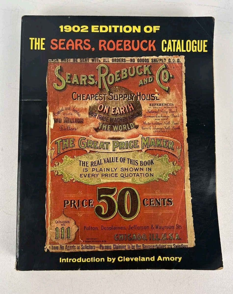 Heddon Catalogs 1902-1953 洋書　貴重 Vintage 1902 Edition of The Sears Roebuck Catalogue- 1969 Reprint